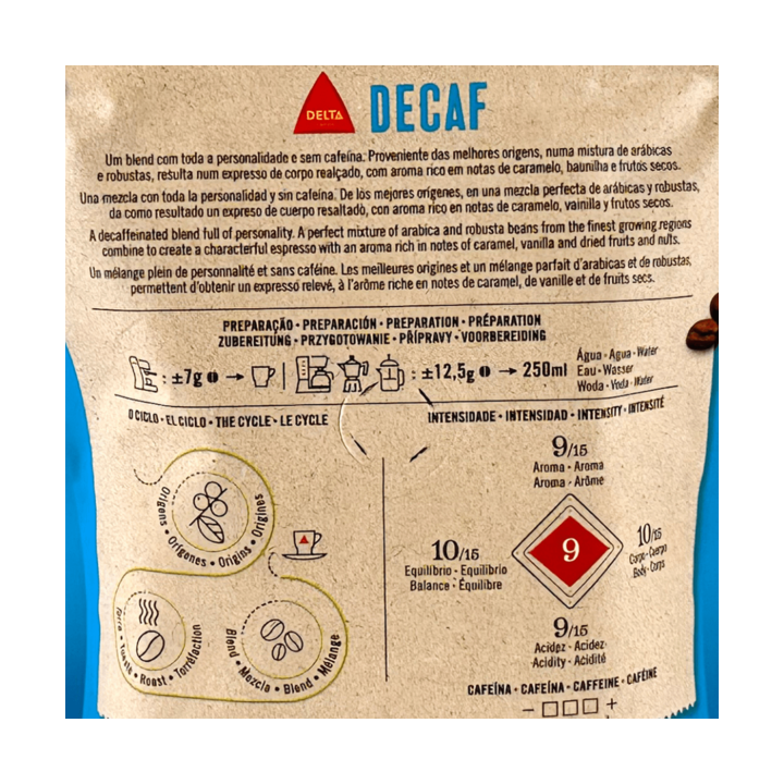 Delta Decaf Molido 220 Gr