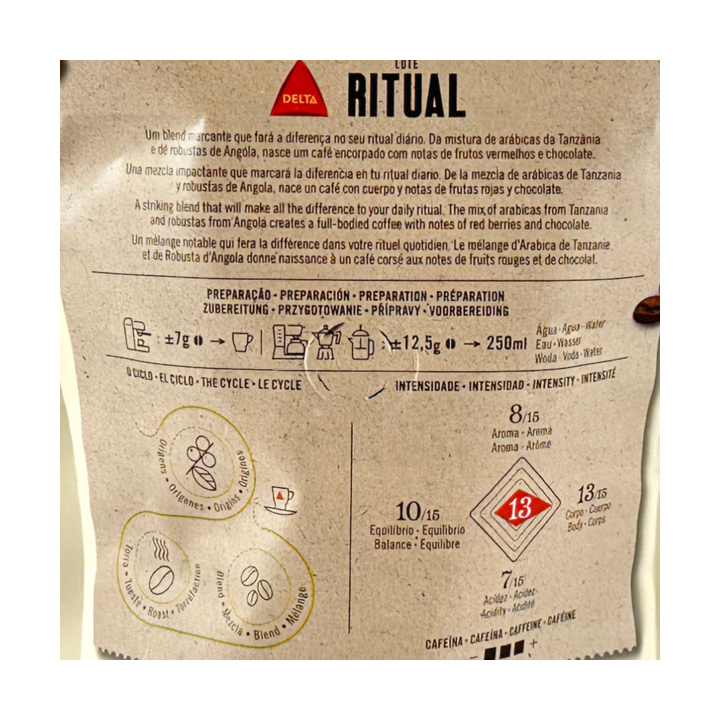 Delta Ritual Molido 220g